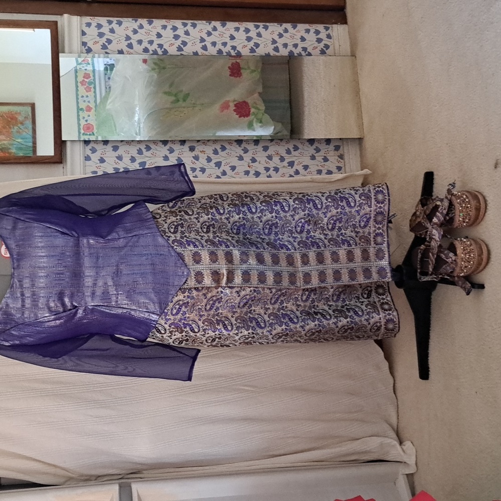 Custom purple cocktail  outfit
